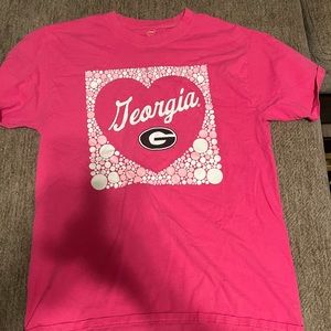 This is a Georgia shirt that has been worn